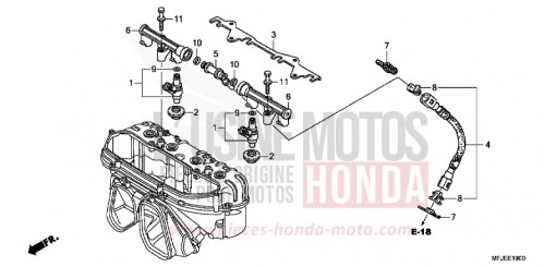 KRAFTSTOFFEINSPRITZUNG CBR600RAC de 2012