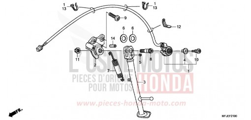 STAENDER CBR600RAC de 2012