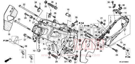 RAHMENKOERPER CBR600RAC de 2012