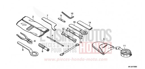 WERKZEUGE CBR600RAC de 2012