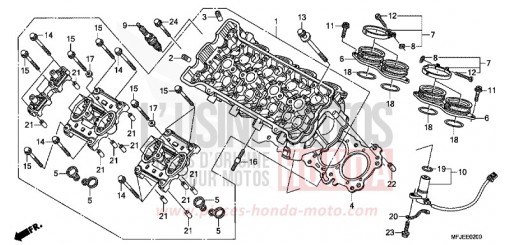 ZYLINDERKOPF CBR600RAC de 2012