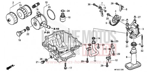OELWANNE/OELPUMPE CBR600RAC de 2012