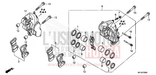 VORDERRAD-BREMSSATTEL CBR600RAC de 2012