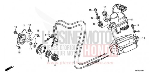 SERVOMOTOR CBR600RAC de 2012