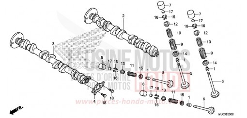 NOCKENWELLE/VENTIL CBR600RAD de 2013