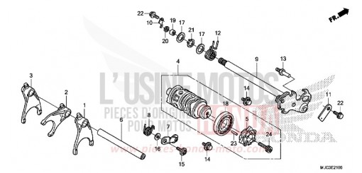 SCHALTTROMMEL CBR600RAD de 2013