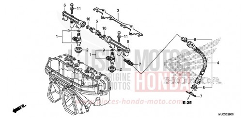 KRAFTSTOFFEINSPRITZUNG CBR600RAD de 2013