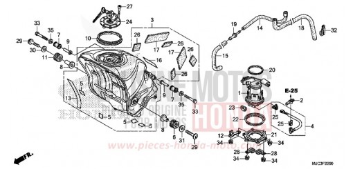 KRAFTSTOFFTANK/KRAFTSTOFFPUMPE CBR600RAD de 2013
