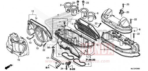 LUFTFILTER CBR600RAD de 2013