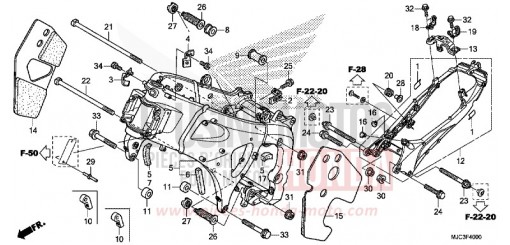 RAHMENKOERPER CBR600RAD de 2013