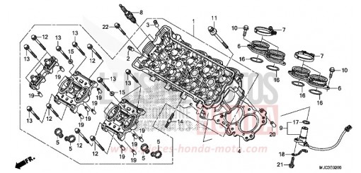 ZYLINDERKOPF CBR600RAD de 2013