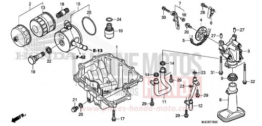 OELWANNE/OELPUMPE CBR600RAD de 2013
