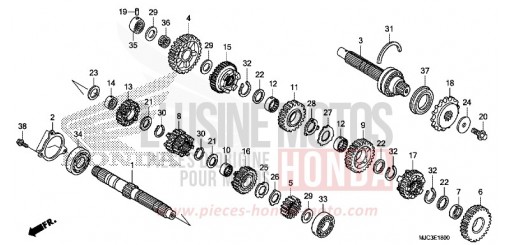 GETRIEBE CBR600RAD de 2013