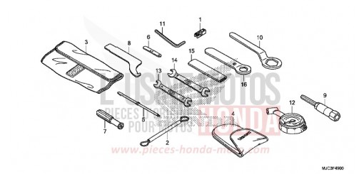WERKZEUGE CBR600RAD de 2013