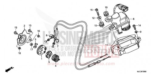 SERVOMOTOR CBR600RAD de 2013