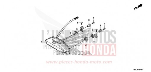 HECKLEUCHTE CBR600RAD de 2013