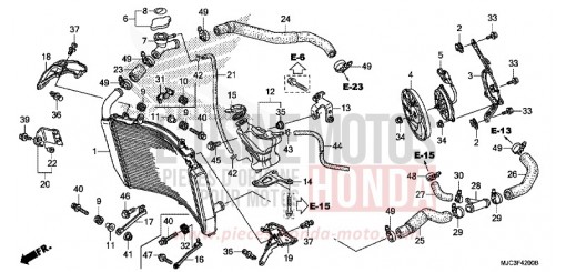 KUEHLER CBR600RAD de 2013