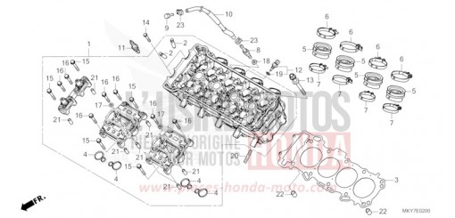 ZYLINDERKOPF CBR650RACT de 2026