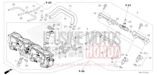 DROSSELKLAPPENGEHAEUSE CBR650RACT de 2026