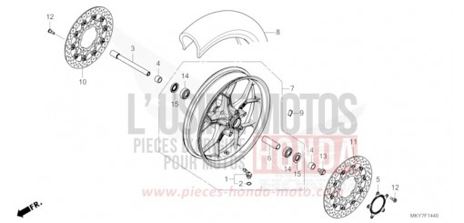 VORDERRAD CBR650RACT de 2026