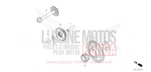 ANLASSER-ANTRIEBSZAHNRAD CBR650RAT de 2026