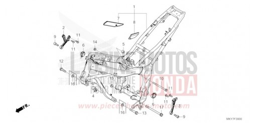 RAHMENKOERPER CBR650RAT de 2026