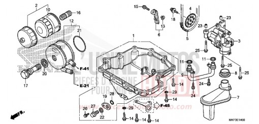 OELWANNE/OELPUMPE CBR1000S1J de 2018