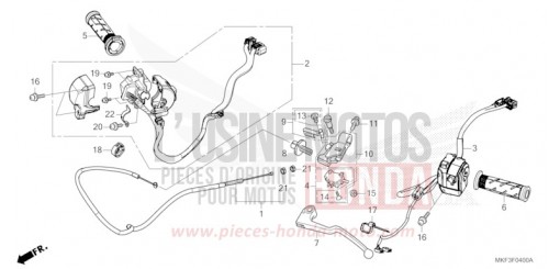 HEBELGRIFF/SCHALTER/KABEL CBR1000S1J de 2018