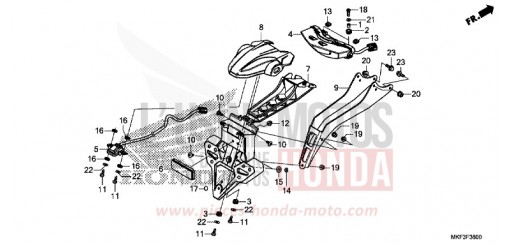 HECKLEUCHTE CBR1000S1J de 2018