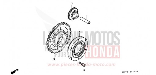 ANLASSERKUPPLUNG CBR1100XX1 de 2001