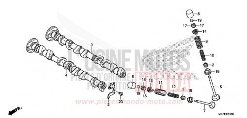 NOCKENWELLE/VENTIL CBR1000S1K de 2019