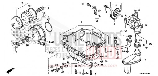 OELWANNE/OELPUMPE CBR1000S1K de 2019