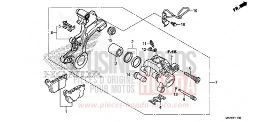 HINTERRAD-BREMSSATTEL CBR1000S1K de 2019
