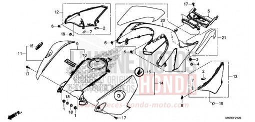 ABSCHIRMUNG CBR1000S1K de 2019