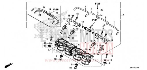 DROSSELKLAPPENGEHAEUSE CBR1000SPL de 2020