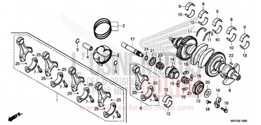 KURBELWELLE/KOLBEN CBR1000SPN de 2022