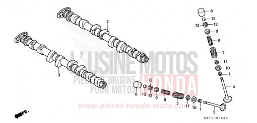 NOCKENWELLE/VENTIL CBR1100XX3 de 2003
