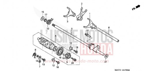 SCHALTTROMMEL CBR1100XX3 de 2003