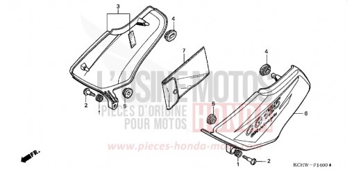 SEITENABDECKUNG CG125M1 de 2001