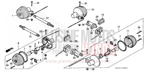 BLINKER CM125CN de 1992