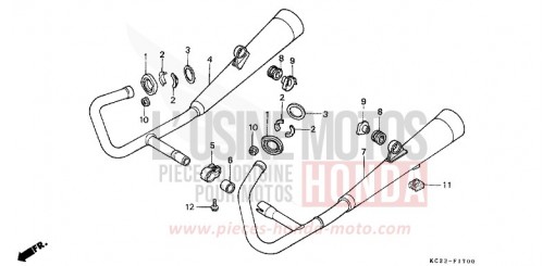 ABGAS-SCHALLDAEMPFER CM125CP de 1993