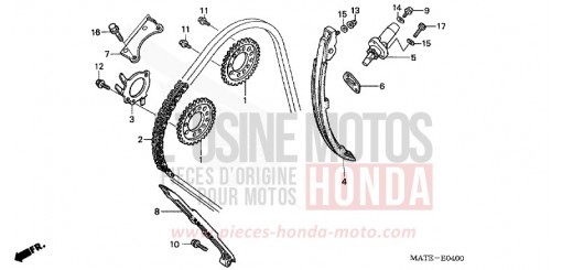 NOCKENWELLENKETTE/SPANNVORRICHTUNG CBR1100XX5 de 2005