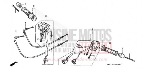 SCHALTER/KABEL CBR1100XX5 de 2005