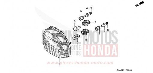 HECKLEUCHTE CBR1100XX5 de 2005
