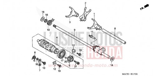 SCHALTTROMMEL CBR1100XX6 de 2006