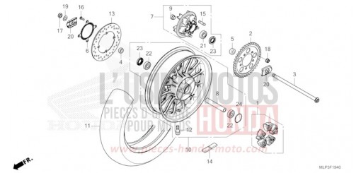 HINTERRAD CL500AP de 2023