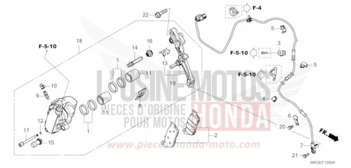 VORDERRAD-BREMSSATTEL CMX500A2P de 2023
