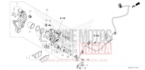HINTERRAD-BREMSSATTEL CMX500A2P de 2023