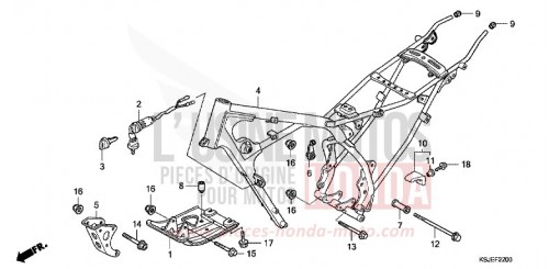 RAHMENKOERPER CRF100FB de 2011