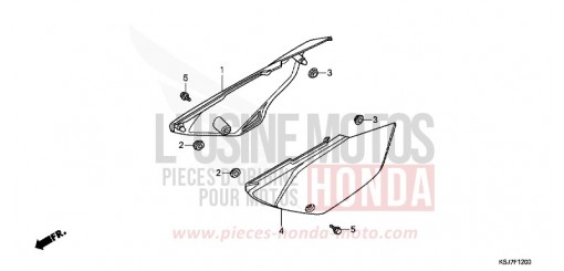 SEITENABDECKUNG CRF100FC de 2012
